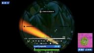AI opening up the sniper scope and firing a random shot through trees which meets point of contact on the player (Image via Reddit)